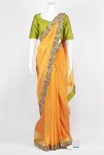 Load image into Gallery viewer, Bandhani Tie Dye Yellow Saree
