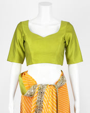 Load image into Gallery viewer, Bandhani Tie Dye Yellow Saree
