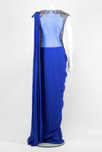 Load image into Gallery viewer, Blue Saree Gown
